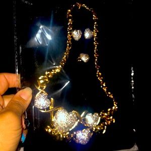 earrings ring bracelet necklace hugs kisses style